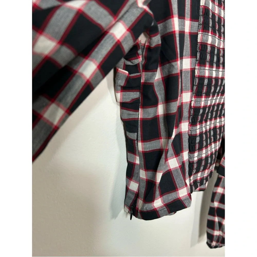 LOFT | NWT Plaid Sweetheart Blouse